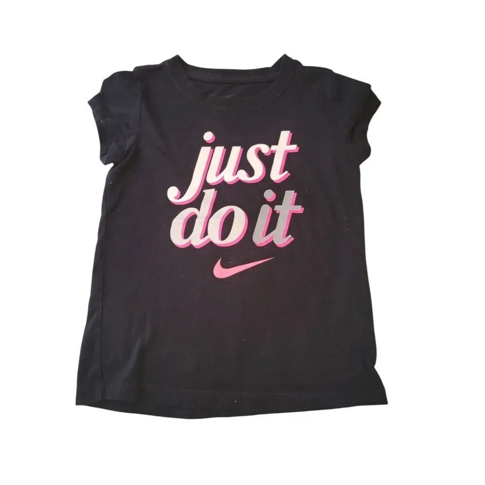 Nike Black Tee with Pink Layered 
